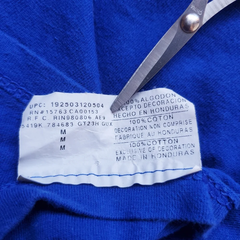 ☆ Champion Center Logo Royal Blue Short Sleeve T-Shirt Size Medium - Picture 4 of 6